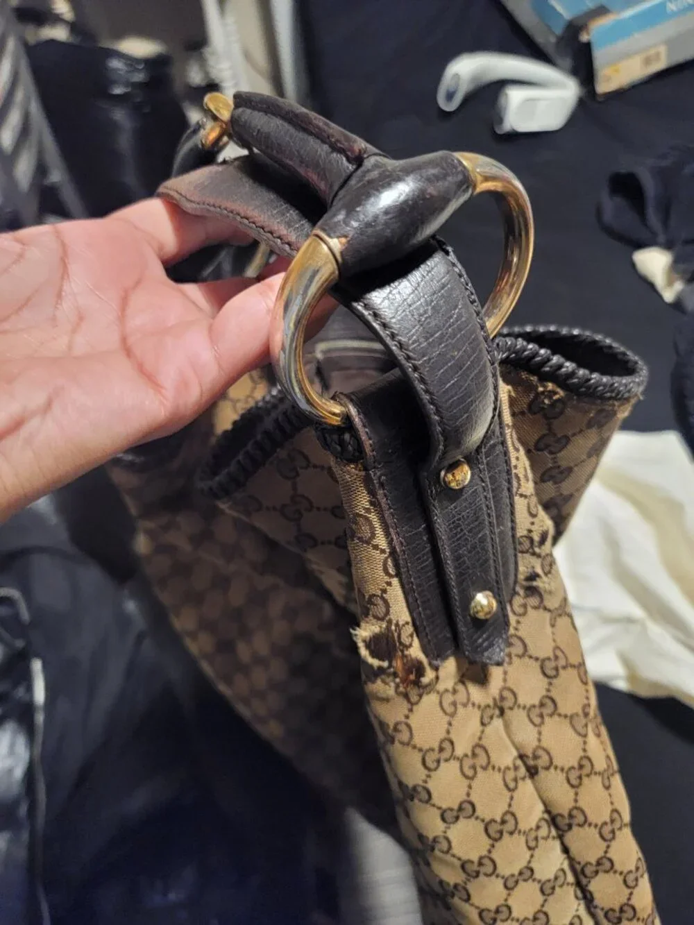 Authentic Gucci Brown Monogram Bag